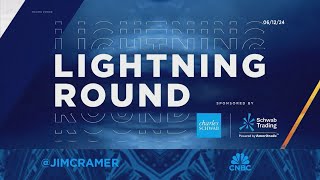 LIghtning Round Buy Texas Instruments says Jim Cramer [upl. by Enirok]