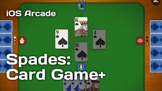 SPADES Card Game  Classic Competitive Card Game  iOS Arcade [upl. by Elleneg]