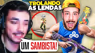 DANDO BALA E SAMBANDO NA TELA DOS STREAMERS  TROLANDO AS LENDAS [upl. by Perkins]