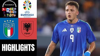 Italien vs Albanien UEFAEURO 2024 Gruppenphase Highlights [upl. by Myke]