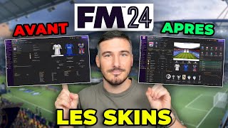 EMBELLIR FM24 FACILEMENT  Tutoriel sur les Skins sur Football Manager 2024 [upl. by Nibram]