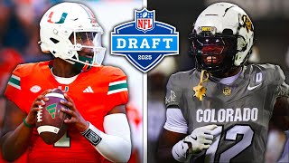 2025 NFL Mock Draft  Midseason Point Predictions [upl. by Mieka933]