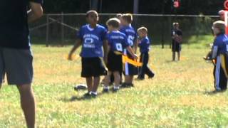 Future Bedford Bison Football Star Dathan Grabs Centrals Flags In Bedford PA [upl. by Halie963]