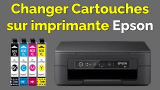 Comment changer cartouche imprimante Epson [upl. by Maure]