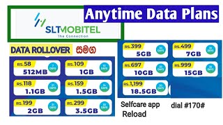 Mobitel anytime data packages  Rollover packages [upl. by Castara]