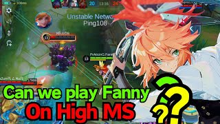 Playing solo que fanny on 100 ms  Can we Play Fanny on High MS [upl. by Rai]