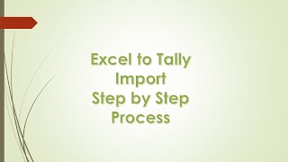 Excel to Tally [upl. by Gabi]