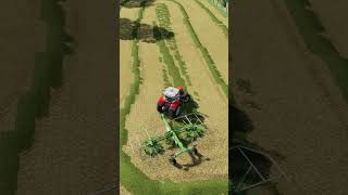 Windrowing Silage Swaths FS22 farming farmingsimulator22 simfarmer [upl. by Ahseele]