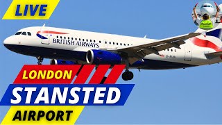 LIVE STANSTED Airport  Take offs and arrivals aviation liveairport live liveplanespotting [upl. by Dimitris342]