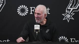 202324 San Antonio Spurs Season  Gregg Popovich PostGame Interview 1122024 [upl. by Mali85]