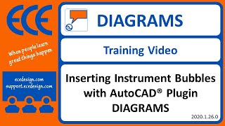 Inserting Instrument Bubbles and Lines in AutoCAD Plugin DIAGRAMS [upl. by Longawa171]