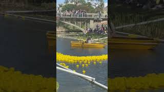 The Great Strathalbyn Duck Race for charity 11224 S Australia some people caught a railcar there [upl. by Nacul465]