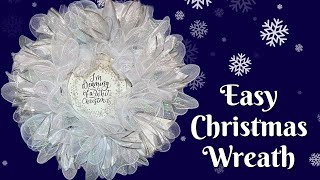 Easy Christmas Wreath Tutorial  Pancake Wreath Tutorial  How to Make a Pancake Wreath  DIY Wreath [upl. by Skilken648]