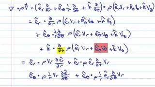 Deriving Continuity Equation in Cylindrical Coordinates [upl. by Hungarian]