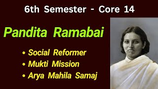 Pandita Ramabai  Core 14  Modern Indian Political Thought [upl. by Ashleigh]