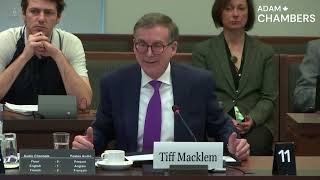 Chambers questions Bank of Canada Governor Tiff Macklem at Finance Committee [upl. by Talanta]