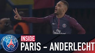 INSIDE  PARIS SAINTGERMAIN vs ANDERLECHT with Kurzawa amp Thiago Silva [upl. by Adianes]