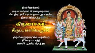 Thirupalliyezhuchi  திருப்பள்ளியெழுச்சி  Thiruvasagam  SivaDhamodharan Iyya  Bakthi TV [upl. by Gadmann339]