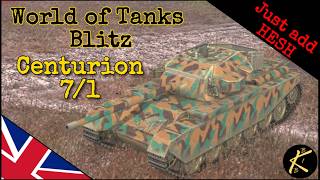 Centurion 71 Just add HESH worldoftanksblitz wotb wotblitz [upl. by Alyehs]