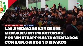 Extorsiones a colegios en Perú  DNews [upl. by Mlawsky73]