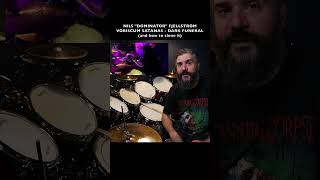 INSANE BLACK METAL DRUMMING  NILS DOMINATOR FJELLSTRÖM  VOBISCUM SATANAS DARK FUNERAL [upl. by Alil]