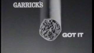 Garricks Cigarettes 1961 TV Commercial [upl. by Xylina]