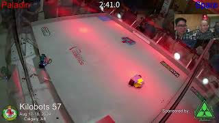 Paladin vs Spare Antweight Rookies  Kilobots 57 [upl. by Ahsatan]