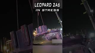 Russian apply weight on Leopard 2A6 tank [upl. by Noam]