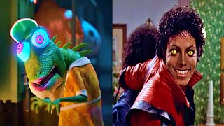 Michael Jackson Thriller and Sing Thriller Comparison [upl. by Nosreip]