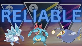 Great League SHADOW Sandslash Feraligatr Lanturn team is RELIABLE in PokemonGo [upl. by Naoj]