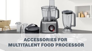 Bosch MultiTalent Food Processor  Accessories User Guide [upl. by Nordna435]