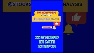 LATEST DIVIDEND ANNOUNCED SHARE WITH EX DATE VASUNDHRA RAS km StocksDividendAnalysis 2₹DIVID [upl. by Lenci494]