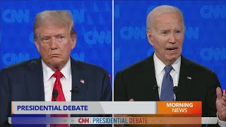 Biden stumbles in fiery presidential debate [upl. by Japheth]