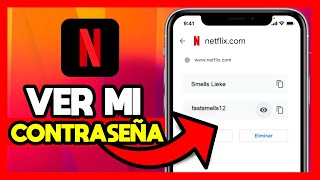 ✅COMO VER CONTRASEÑA LA DE NETFLIX DESDE CELULAR [upl. by Eatnoed588]