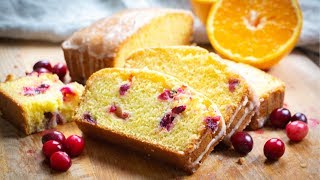 Eggless Orange Cranberry Bread  Апельсиновый Кекс с Клюквой Без Яиц [upl. by Ynatterb68]