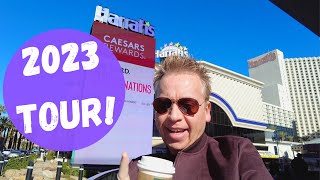 BRAND NEW HARRAHS LAS VEGAS 2023  Wheres My Coffee Wheres My Room [upl. by Davison53]