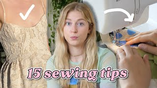 15 ESSENTIAL sewing tips i have learned from 15 years of sewing [upl. by Athiste]