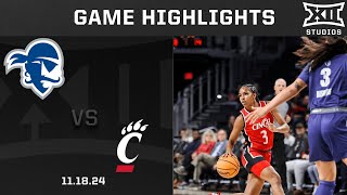 Seton Hall vs Cincinnati Game Highlights  2024 25 Big 12 Womens Basketball [upl. by Nort]