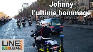 Johnny lultime hommage  Champs Elysées Paris 09 décembre 2017 PAD full qual 4K UHD CBR 100 [upl. by Ellmyer]