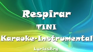 Respirar  TINI  KaraokeInstrumental [upl. by Kleiman]