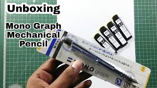 Unboxing amp Review Tombow Mono Graph Mechanical Pencil In Hindi by Paint With Roshan [upl. by Morey]