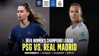 PSG vs Real Madrid  UEFA Women’s Champions League Matchday 3 Full Match [upl. by Turnbull]