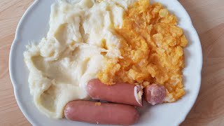 Fjordland Meat Sausages With Mashed Potatoes And Mashed Rutabaga [upl. by Knick]