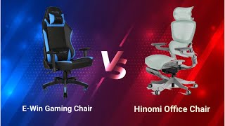 Hinomi Ergonomic Chair H1 Pro Review and Comparison with EWin Gaming Chair [upl. by Llennhoj]