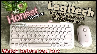 Logitech k380 keyboard  M350 Pebble Wireless mouse  Quick Review  IPad Air 4 2020 iPad Pro 2020 [upl. by Atilrep]