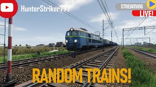 Random Trains  SimRail  The Railway Simulator  HS777 [upl. by Llenwahs]