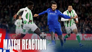 REACTION  Connor Goldson  Real Betis 23 Rangers [upl. by Shore]