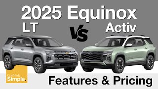 2025 Chevy Equinox LT vs ActivRS  Feature amp Pricing Breakdown [upl. by Yasu]