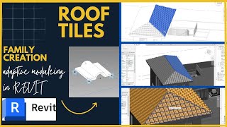 New Villa Project In Revit Part 07 how to create Roof tiles  Headroom  Revit Family [upl. by Cryan]