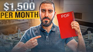 How to Make an Extra 1500mo Selling eBooks FREE COURSE  STEP BY STEP  NO SHOPIFY  NO ADS [upl. by Yrrum]